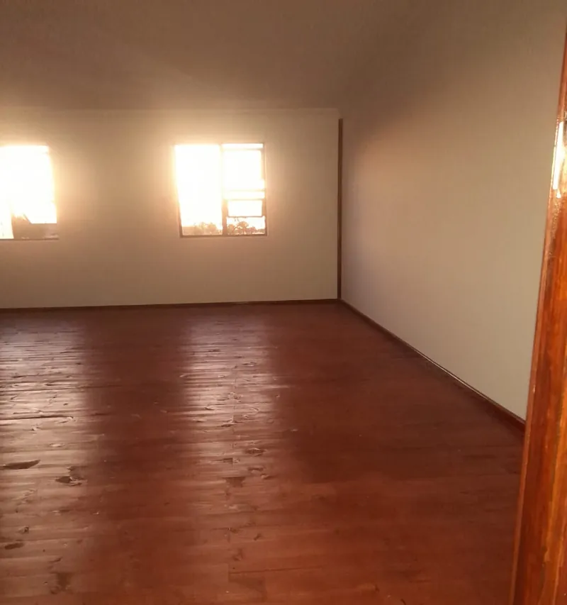 Open room with a timber floor